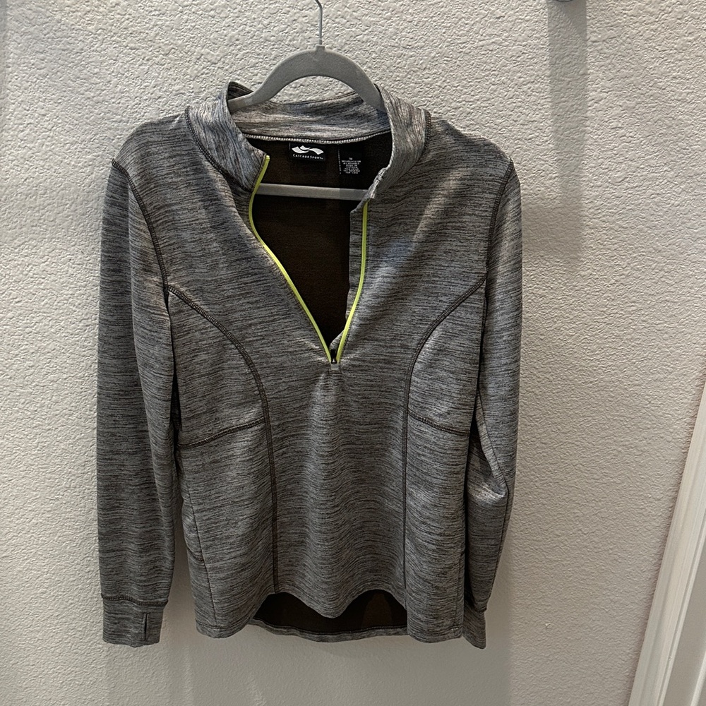Gray Quarter-Zip Women’s Pullover